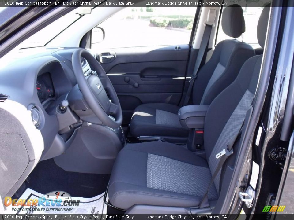 2010 Jeep Compass Sport Brilliant Black Crystal Pearl / Dark Slate Gray Photo #6