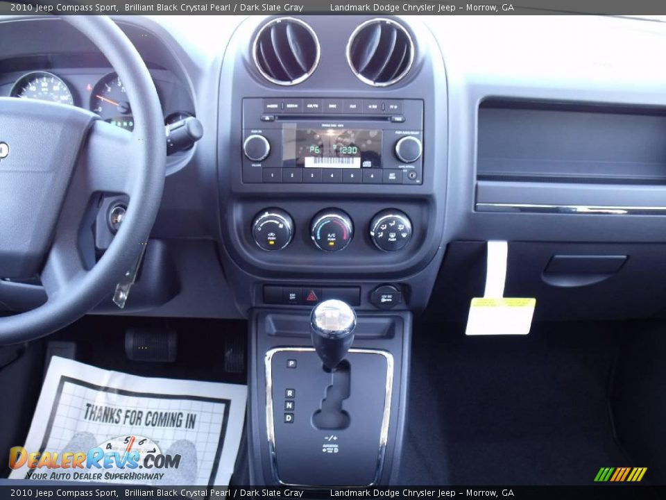 2010 Jeep Compass Sport Brilliant Black Crystal Pearl / Dark Slate Gray Photo #10