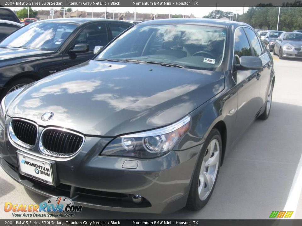 2004 BMW 5 Series 530i Sedan Titanium Grey Metallic / Black Photo #1