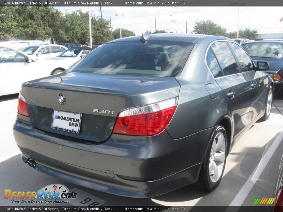2004 BMW 5 Series 530i Sedan Titanium Grey Metallic / Black Photo #3