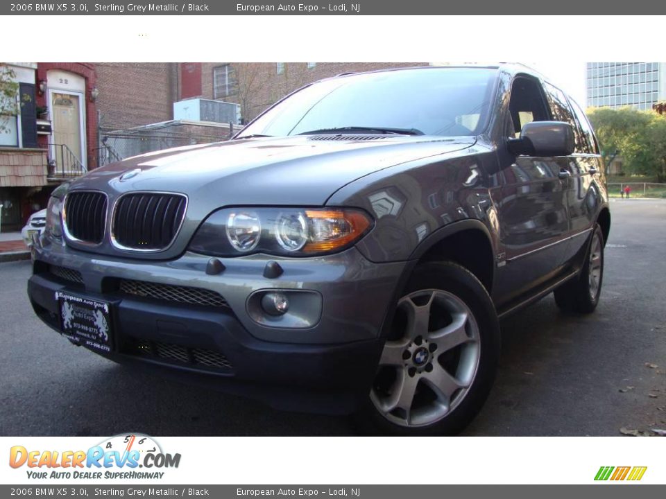2006 BMW X5 3.0i Sterling Grey Metallic / Black Photo #11