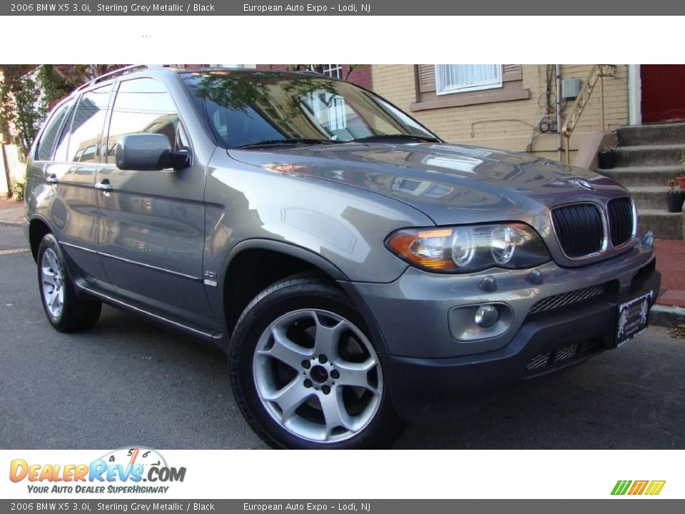2006 BMW X5 3.0i Sterling Grey Metallic / Black Photo #12