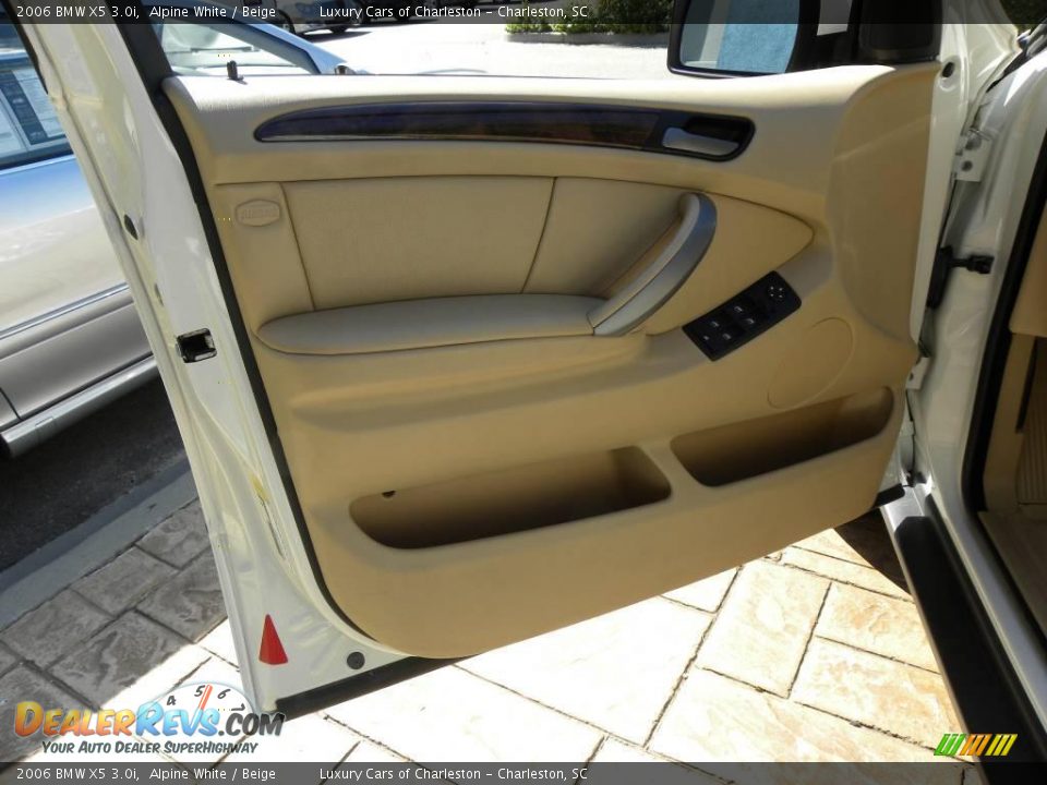2006 BMW X5 3.0i Alpine White / Beige Photo #7