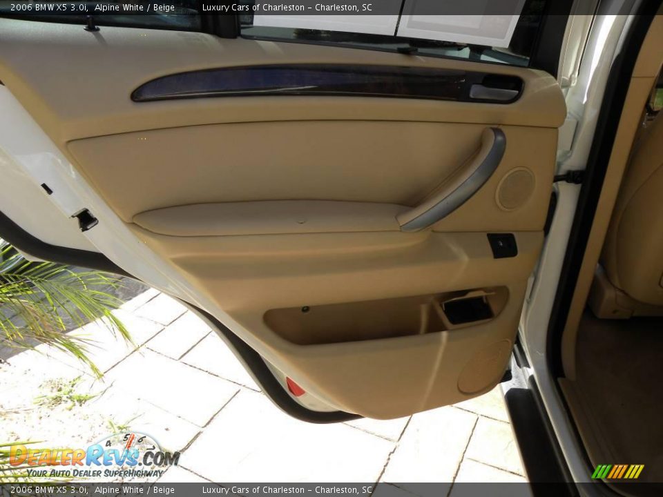 2006 BMW X5 3.0i Alpine White / Beige Photo #9