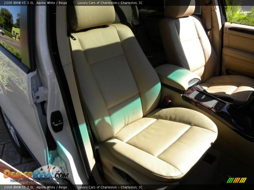 2006 BMW X5 3.0i Alpine White / Beige Photo #10