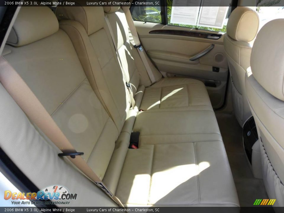 2006 BMW X5 3.0i Alpine White / Beige Photo #12