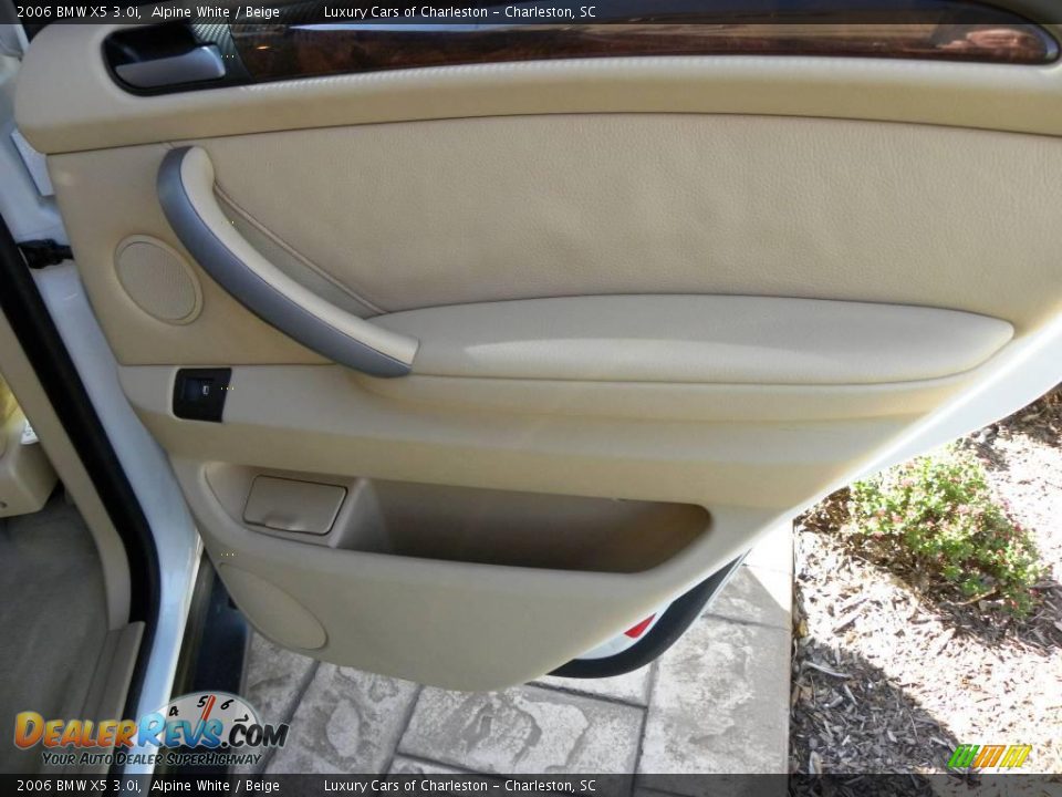 2006 BMW X5 3.0i Alpine White / Beige Photo #13