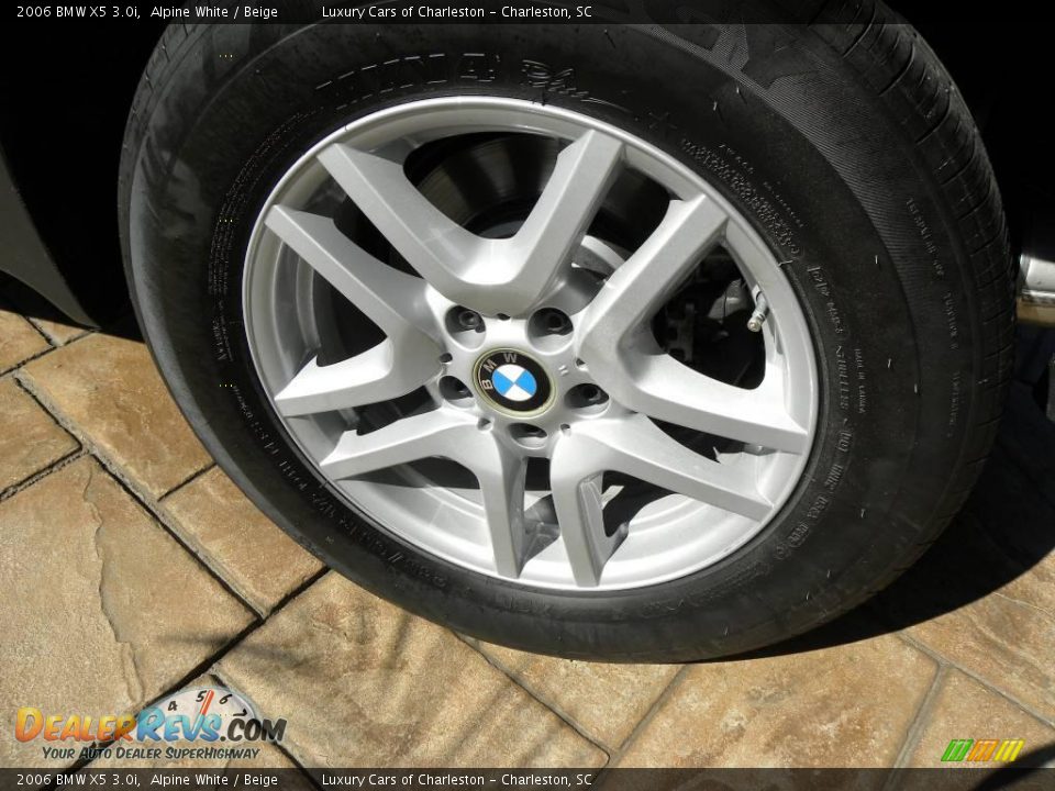 2006 BMW X5 3.0i Alpine White / Beige Photo #17