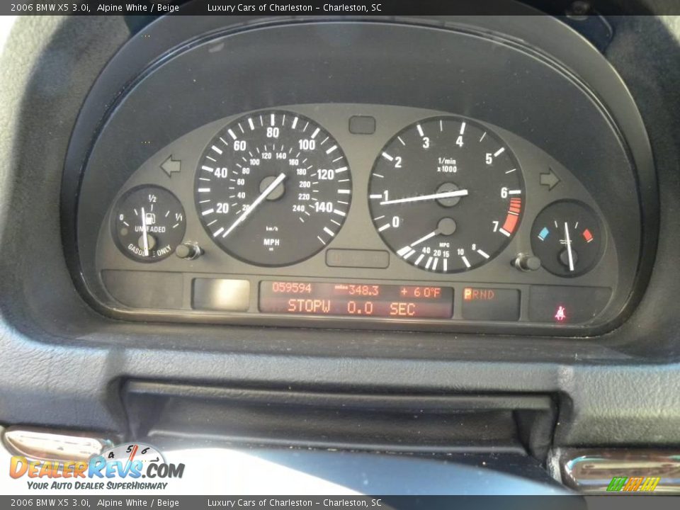 2006 BMW X5 3.0i Alpine White / Beige Photo #23