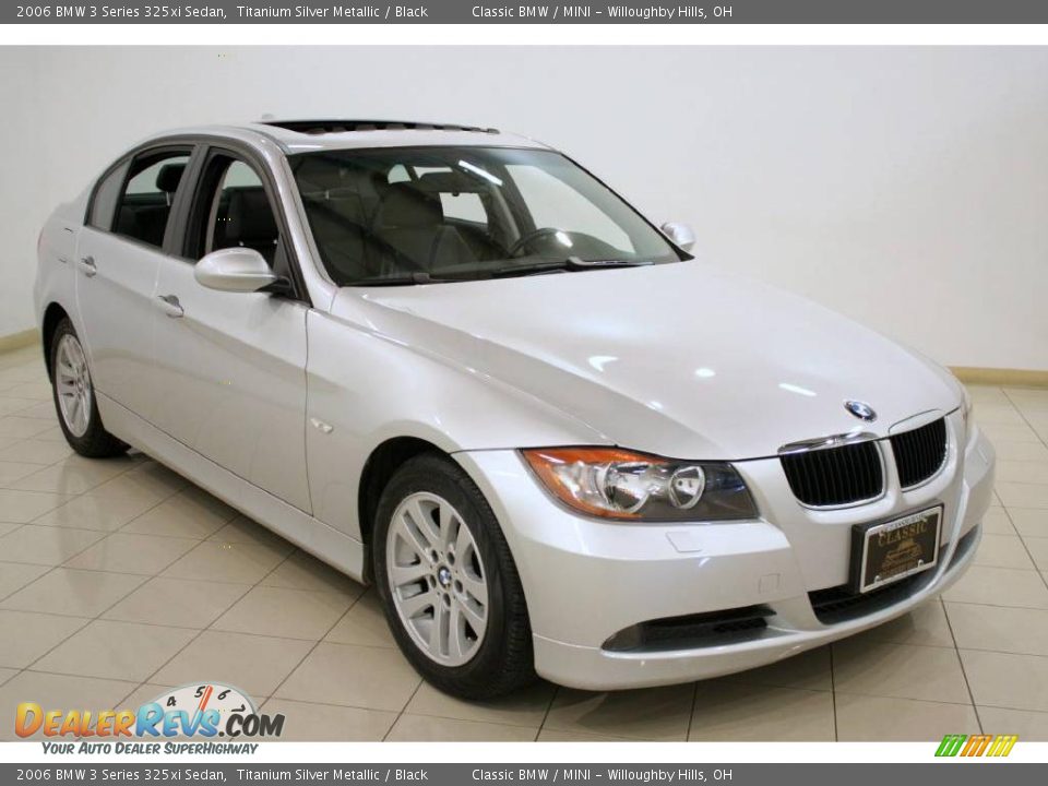 2006 BMW 3 Series 325xi Sedan Titanium Silver Metallic / Black Photo #1