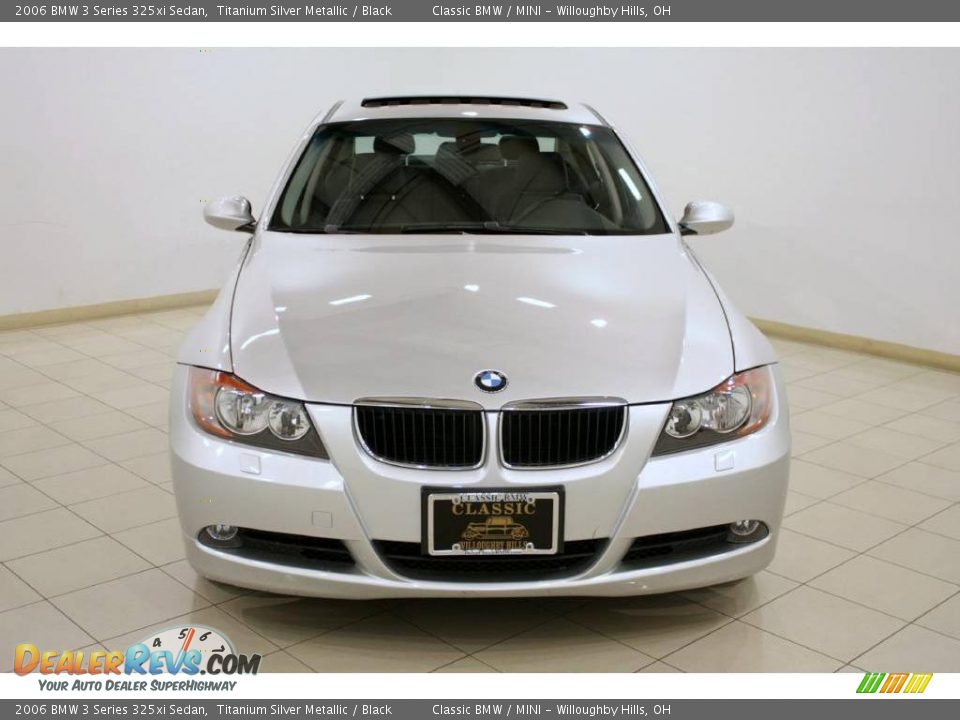 2006 BMW 3 Series 325xi Sedan Titanium Silver Metallic / Black Photo #2
