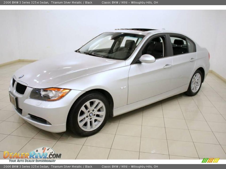 2006 BMW 3 Series 325xi Sedan Titanium Silver Metallic / Black Photo #3