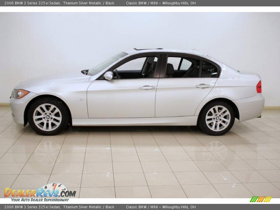 2006 BMW 3 Series 325xi Sedan Titanium Silver Metallic / Black Photo #4