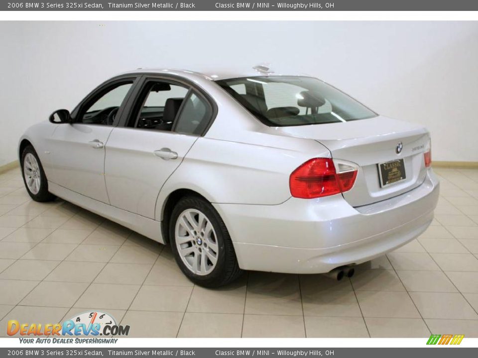 2006 BMW 3 Series 325xi Sedan Titanium Silver Metallic / Black Photo #5