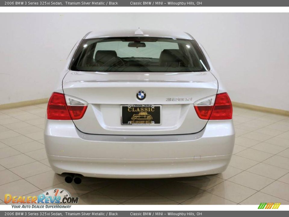 2006 BMW 3 Series 325xi Sedan Titanium Silver Metallic / Black Photo #6