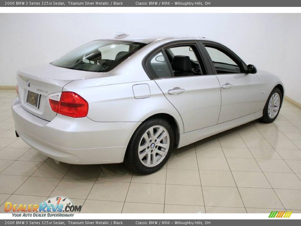 2006 BMW 3 Series 325xi Sedan Titanium Silver Metallic / Black Photo #7