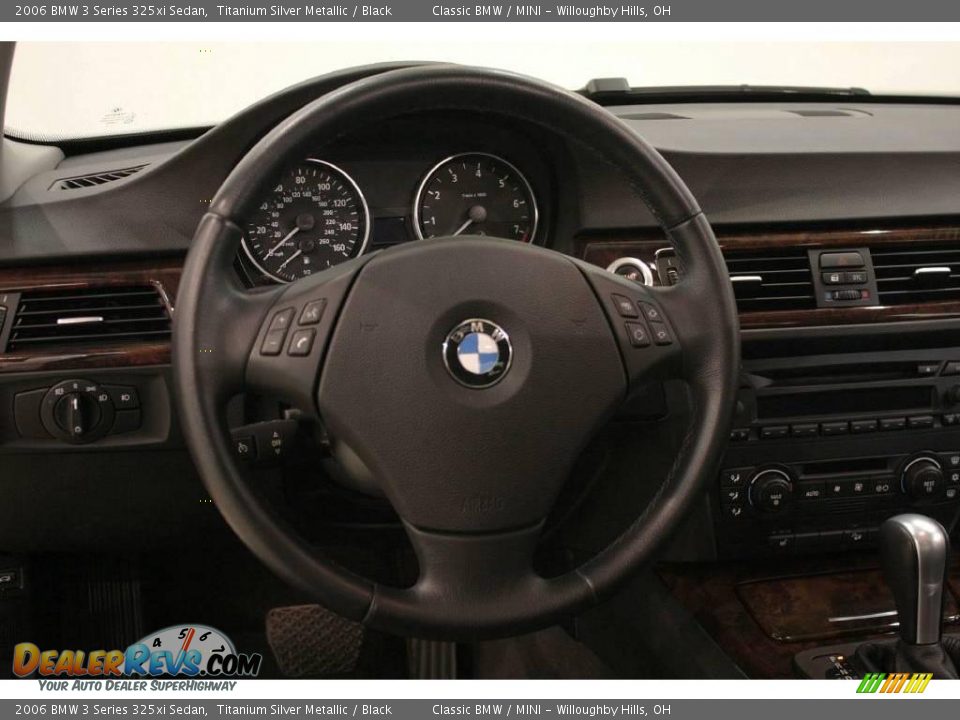 2006 BMW 3 Series 325xi Sedan Titanium Silver Metallic / Black Photo #12