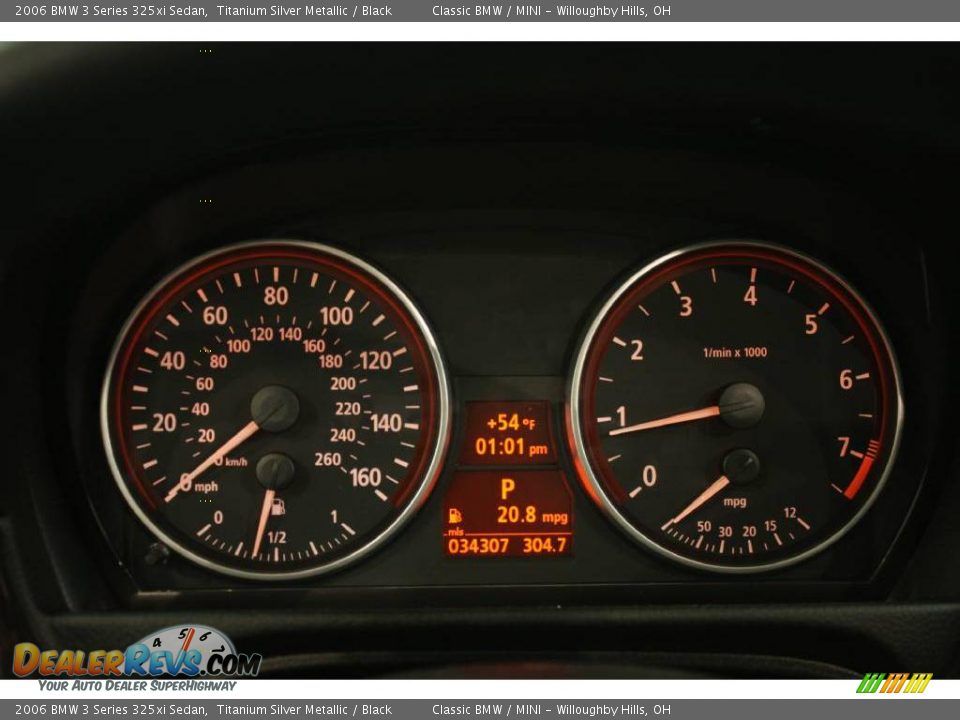 2006 BMW 3 Series 325xi Sedan Titanium Silver Metallic / Black Photo #13