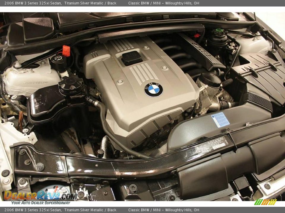 2006 BMW 3 Series 325xi Sedan Titanium Silver Metallic / Black Photo #24