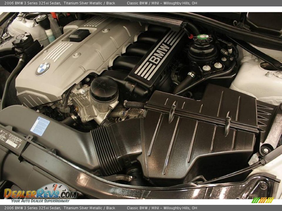 2006 BMW 3 Series 325xi Sedan Titanium Silver Metallic / Black Photo #25
