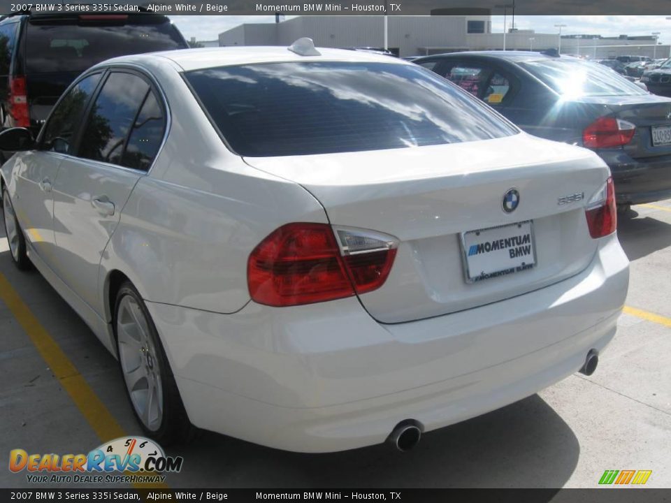 2007 BMW 3 Series 335i Sedan Alpine White / Beige Photo #2