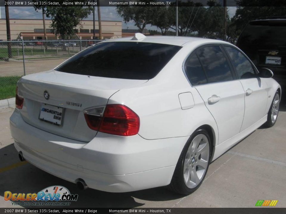 2007 BMW 3 Series 335i Sedan Alpine White / Beige Photo #3