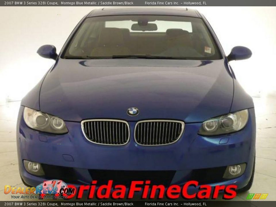 2007 BMW 3 Series 328i Coupe Montego Blue Metallic / Saddle Brown/Black Photo #5
