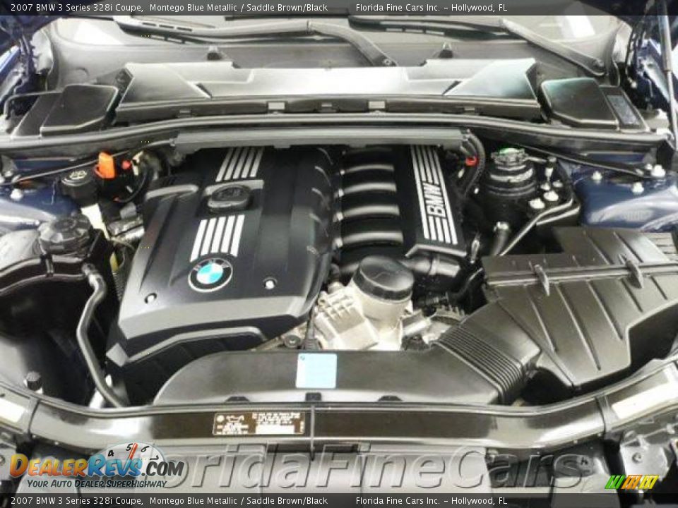2007 BMW 3 Series 328i Coupe Montego Blue Metallic / Saddle Brown/Black Photo #9