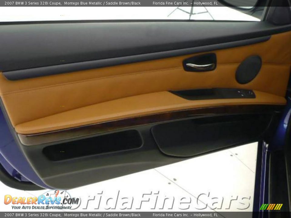 2007 BMW 3 Series 328i Coupe Montego Blue Metallic / Saddle Brown/Black Photo #11