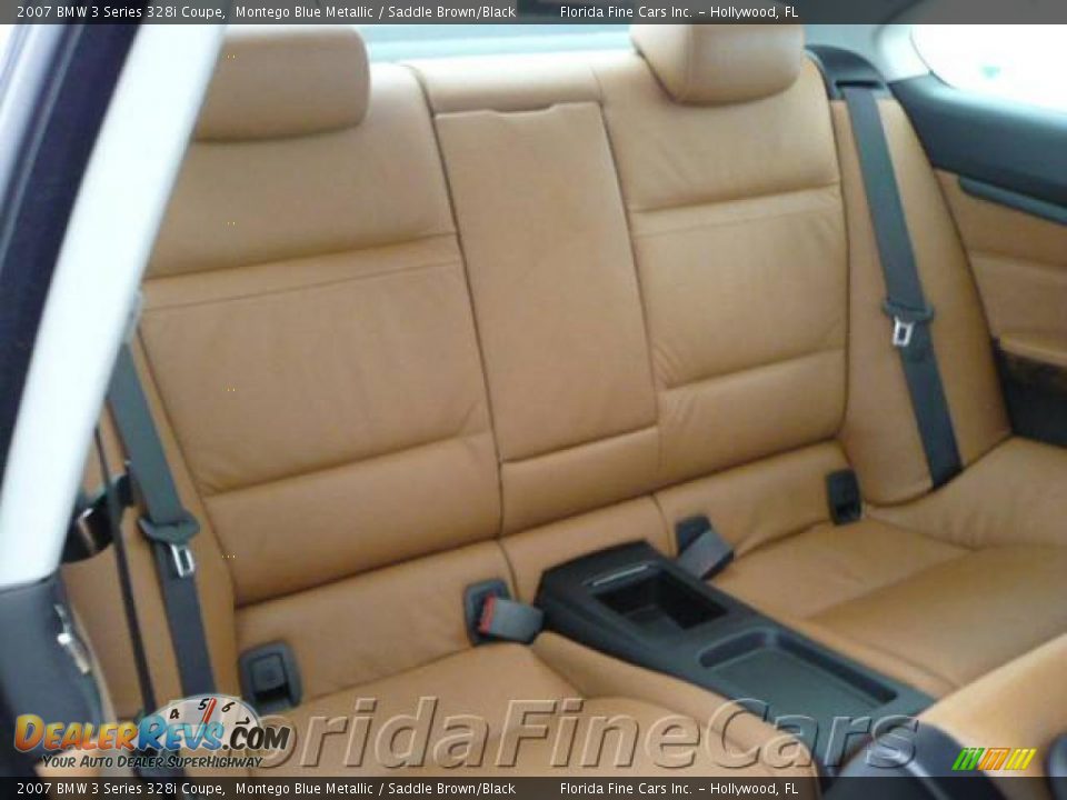 2007 BMW 3 Series 328i Coupe Montego Blue Metallic / Saddle Brown/Black Photo #14