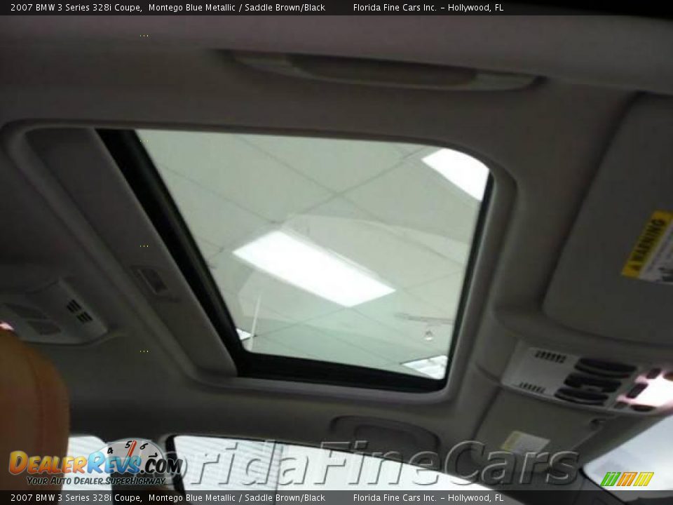 2007 BMW 3 Series 328i Coupe Montego Blue Metallic / Saddle Brown/Black Photo #17