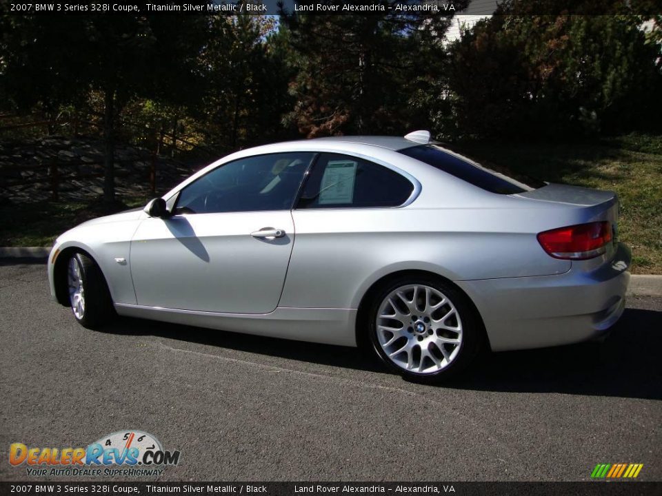 2007 BMW 3 Series 328i Coupe Titanium Silver Metallic / Black Photo #3