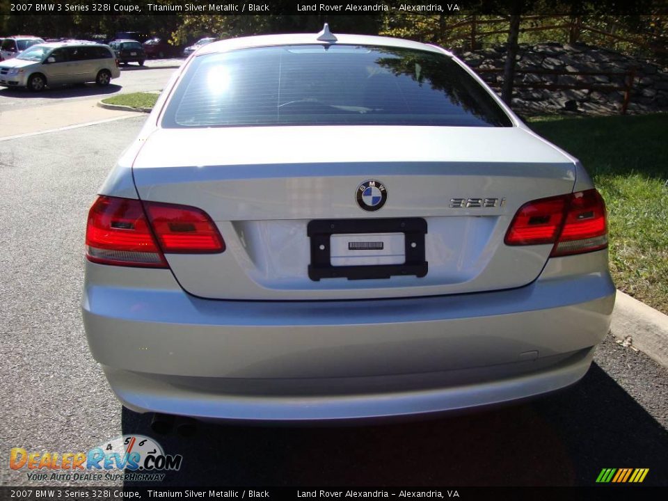 2007 BMW 3 Series 328i Coupe Titanium Silver Metallic / Black Photo #4