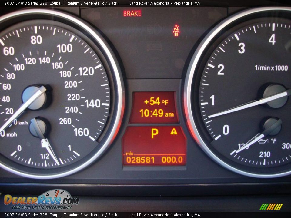 2007 BMW 3 Series 328i Coupe Titanium Silver Metallic / Black Photo #9