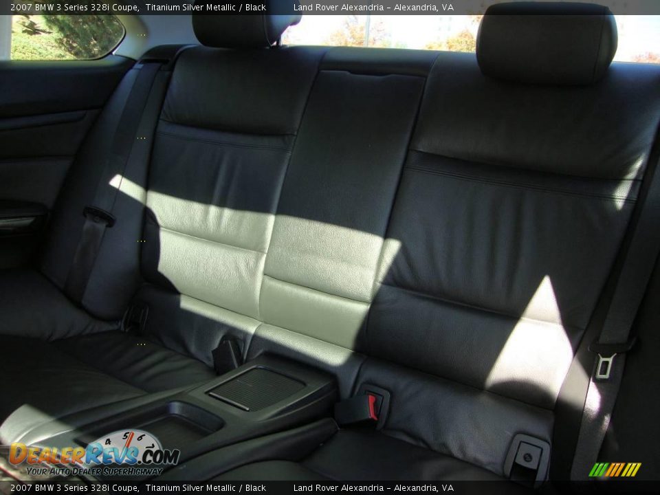 2007 BMW 3 Series 328i Coupe Titanium Silver Metallic / Black Photo #12