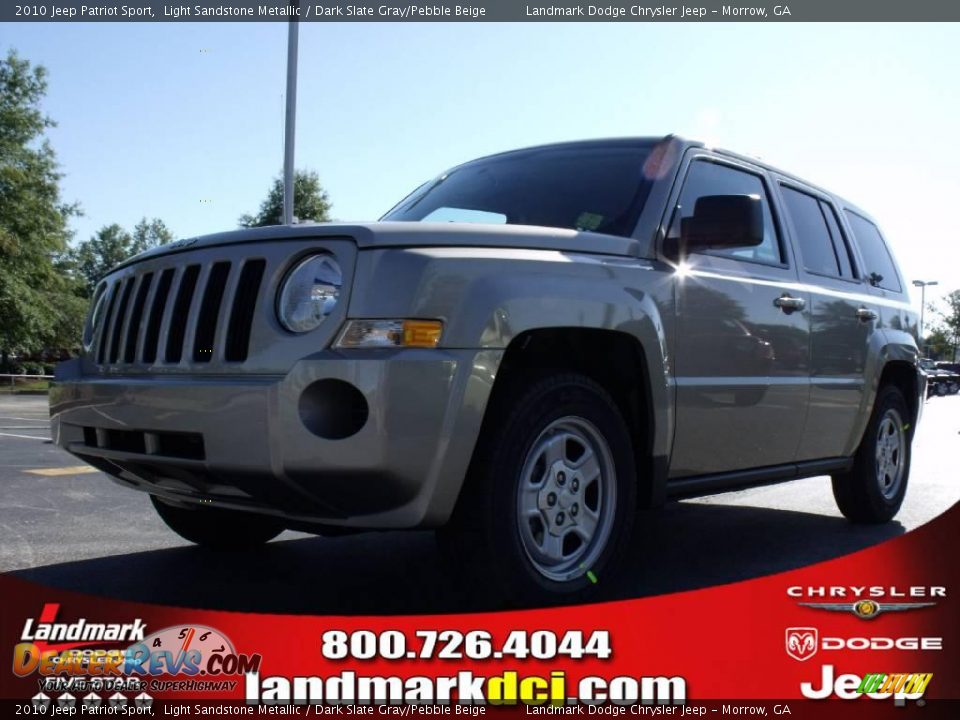 2010 Jeep Patriot Sport Light Sandstone Metallic / Dark Slate Gray/Pebble Beige Photo #1