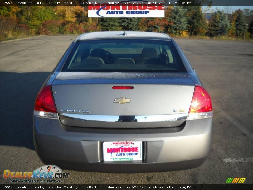 2007 Chevrolet Impala LS Dark Silver Metallic / Ebony Black Photo #4