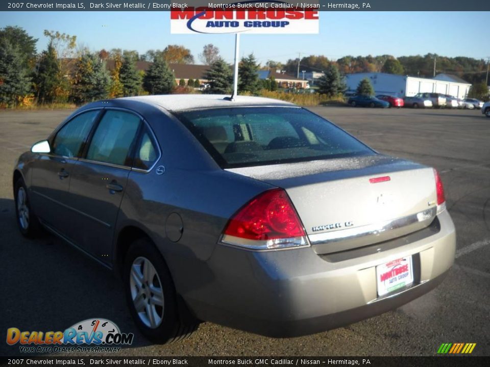 2007 Chevrolet Impala LS Dark Silver Metallic / Ebony Black Photo #5