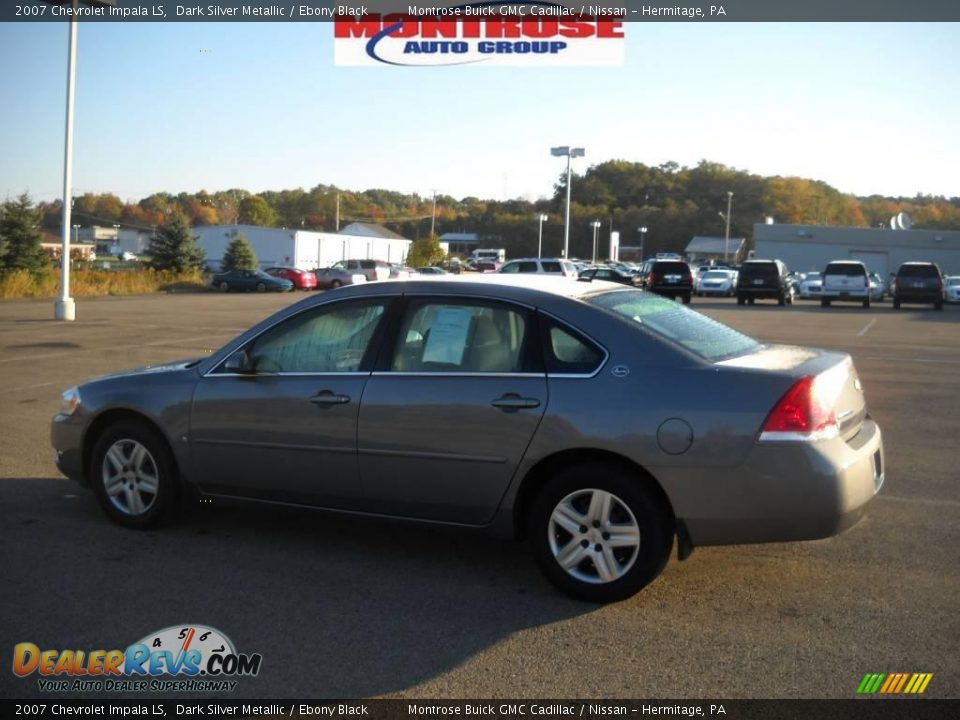 2007 Chevrolet Impala LS Dark Silver Metallic / Ebony Black Photo #7