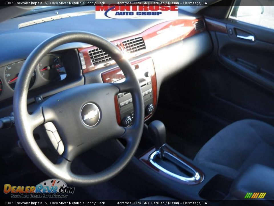 2007 Chevrolet Impala LS Dark Silver Metallic / Ebony Black Photo #10