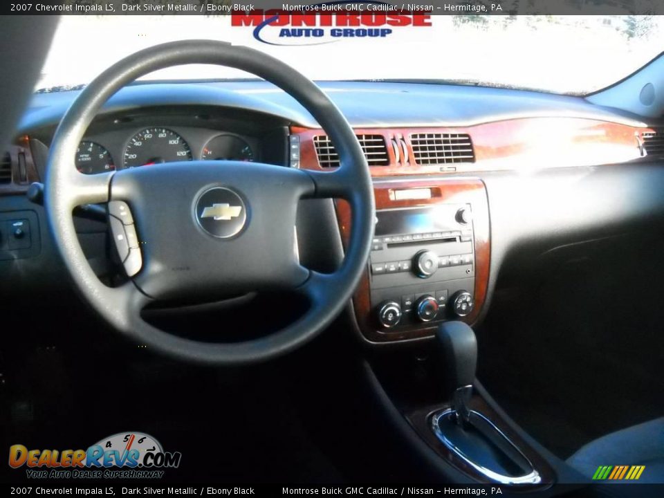 2007 Chevrolet Impala LS Dark Silver Metallic / Ebony Black Photo #14