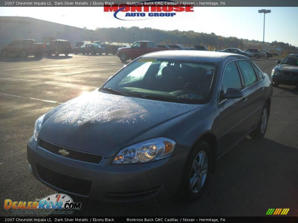 2007 Chevrolet Impala LS Dark Silver Metallic / Ebony Black Photo #22