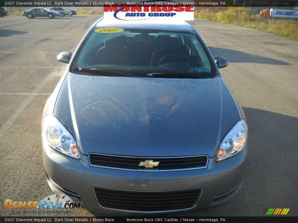 2007 Chevrolet Impala LS Dark Silver Metallic / Ebony Black Photo #23