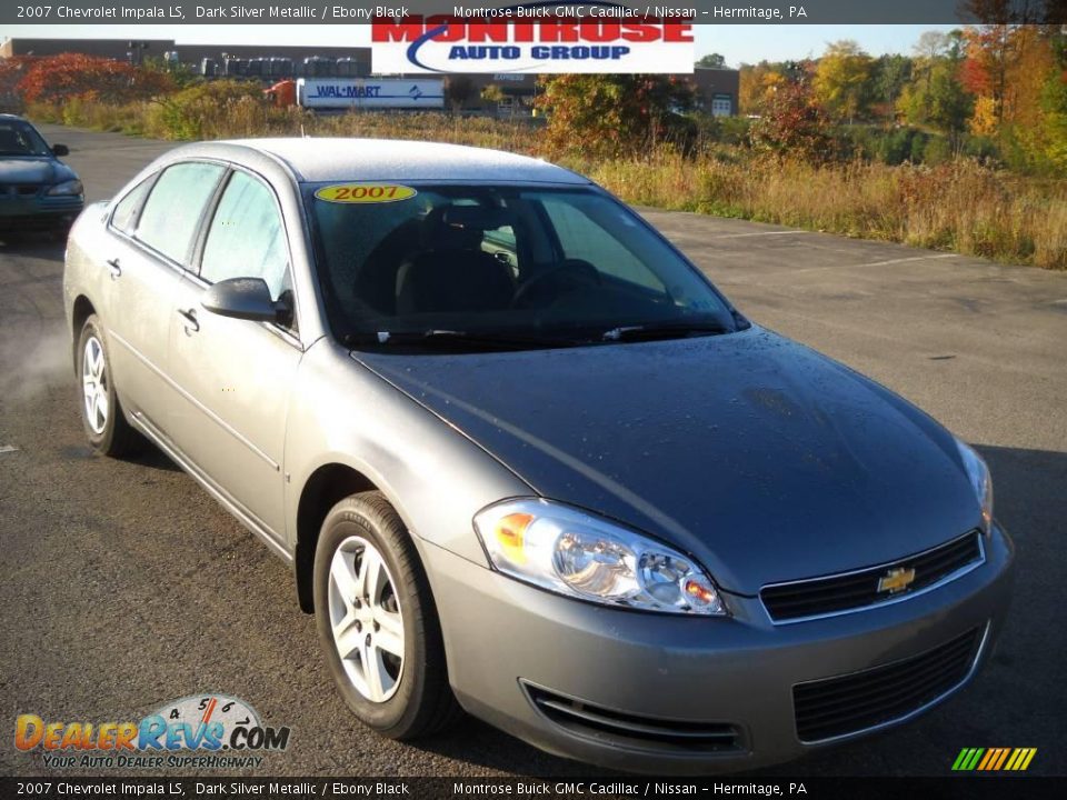 2007 Chevrolet Impala LS Dark Silver Metallic / Ebony Black Photo #24