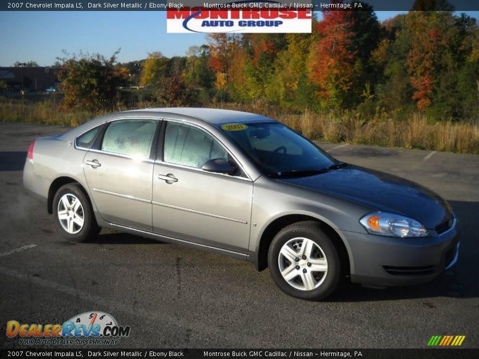 2007 Chevrolet Impala LS Dark Silver Metallic / Ebony Black Photo #25