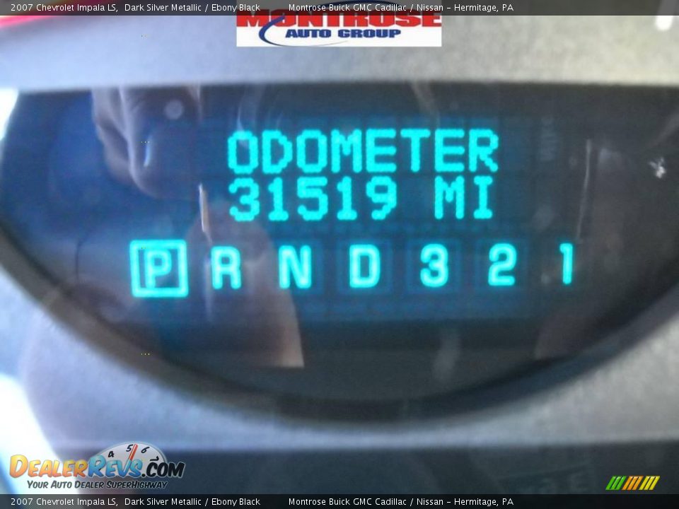 2007 Chevrolet Impala LS Dark Silver Metallic / Ebony Black Photo #30