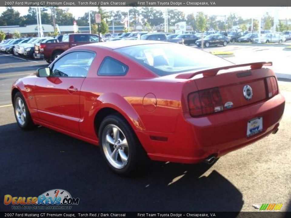 2007 Ford Mustang GT Premium Coupe Torch Red / Dark Charcoal Photo #2