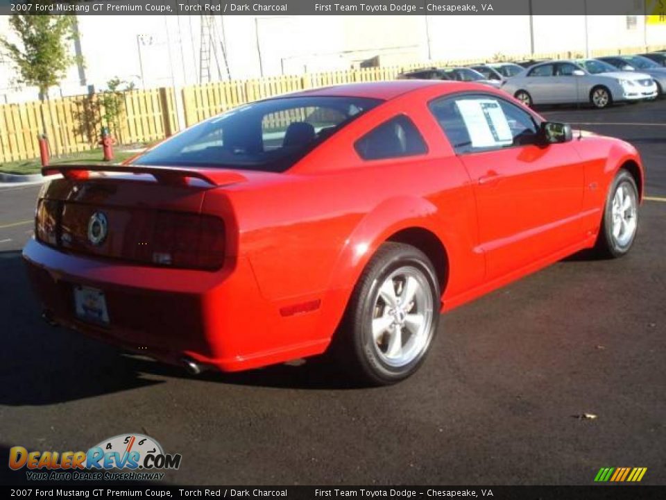 2007 Ford Mustang GT Premium Coupe Torch Red / Dark Charcoal Photo #4