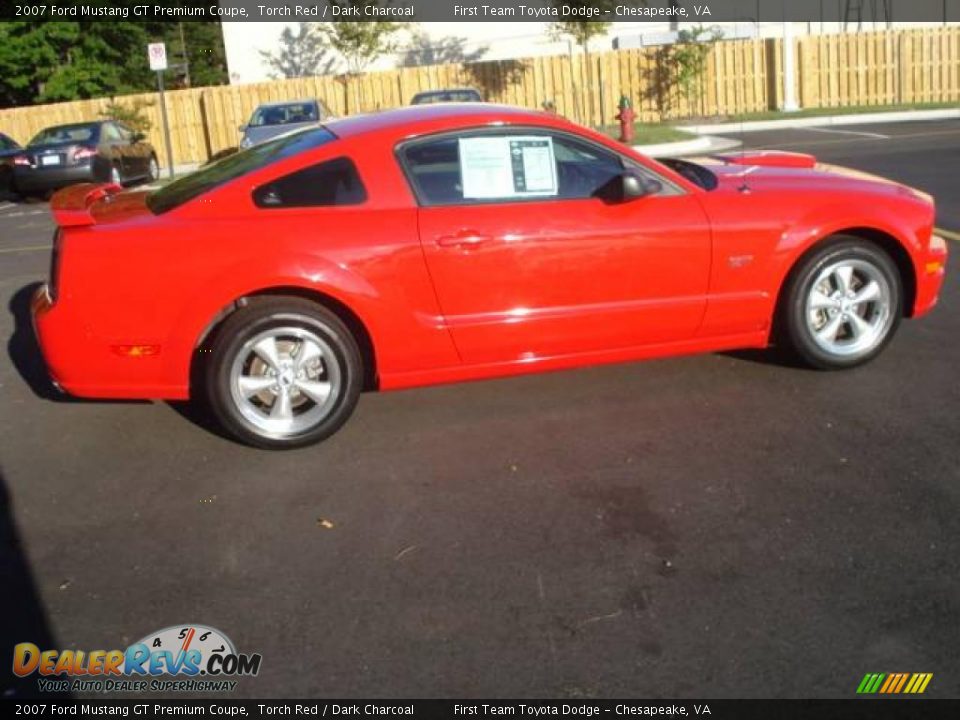 2007 Ford Mustang GT Premium Coupe Torch Red / Dark Charcoal Photo #5