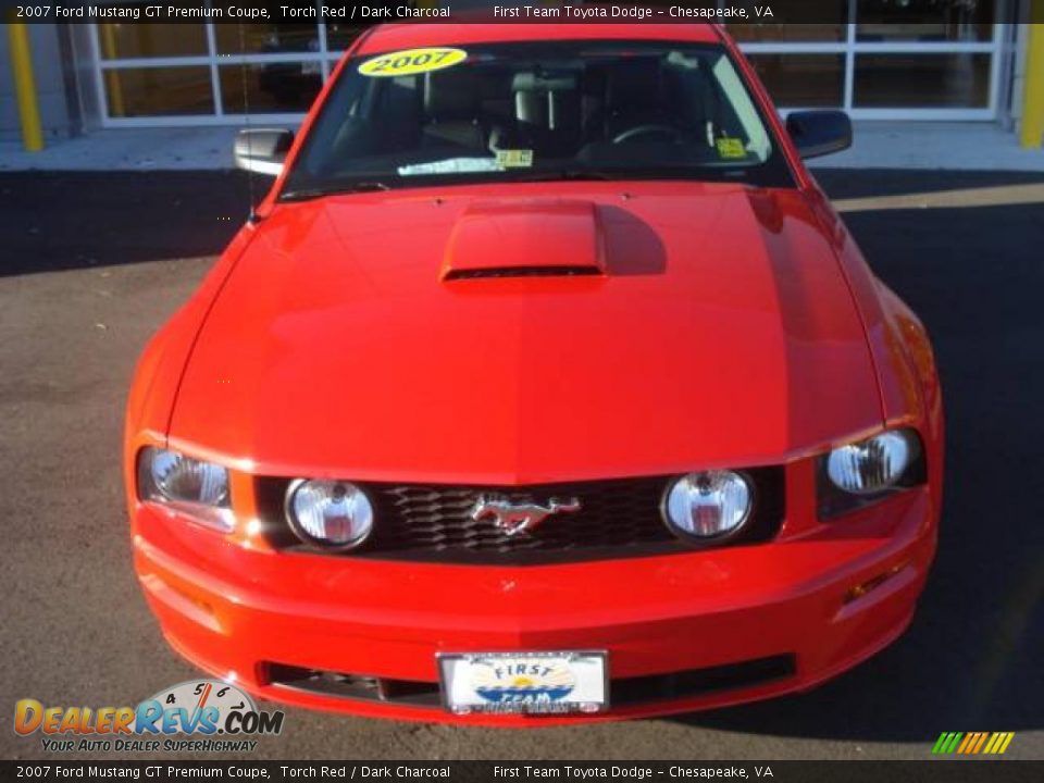 2007 Ford Mustang GT Premium Coupe Torch Red / Dark Charcoal Photo #7
